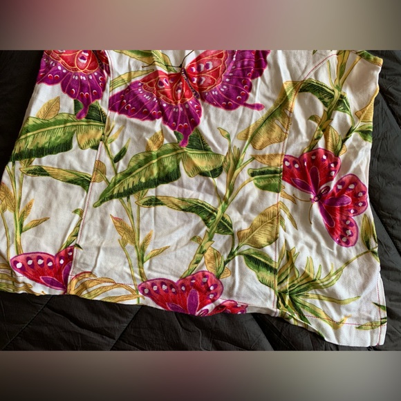 AJ CLOTHING COMPANY PJ Tank Top 3/4 Pants Sleepwear 2 Piece Set Size Small EUC - Picture 4 of 12